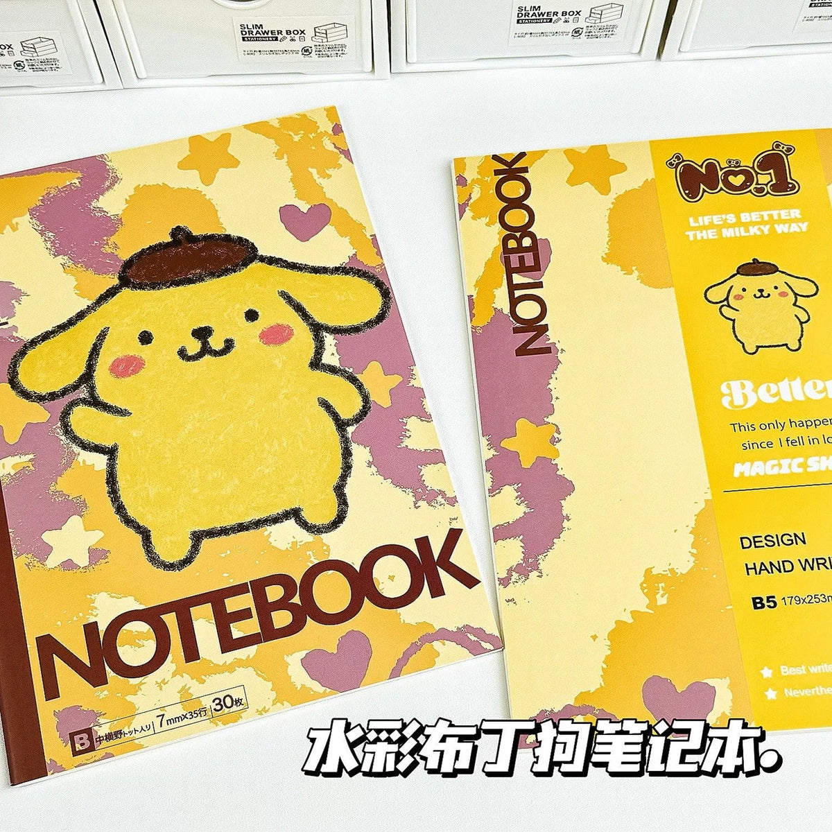 Cuaderno Sanrio compacto para llevar en la mochila