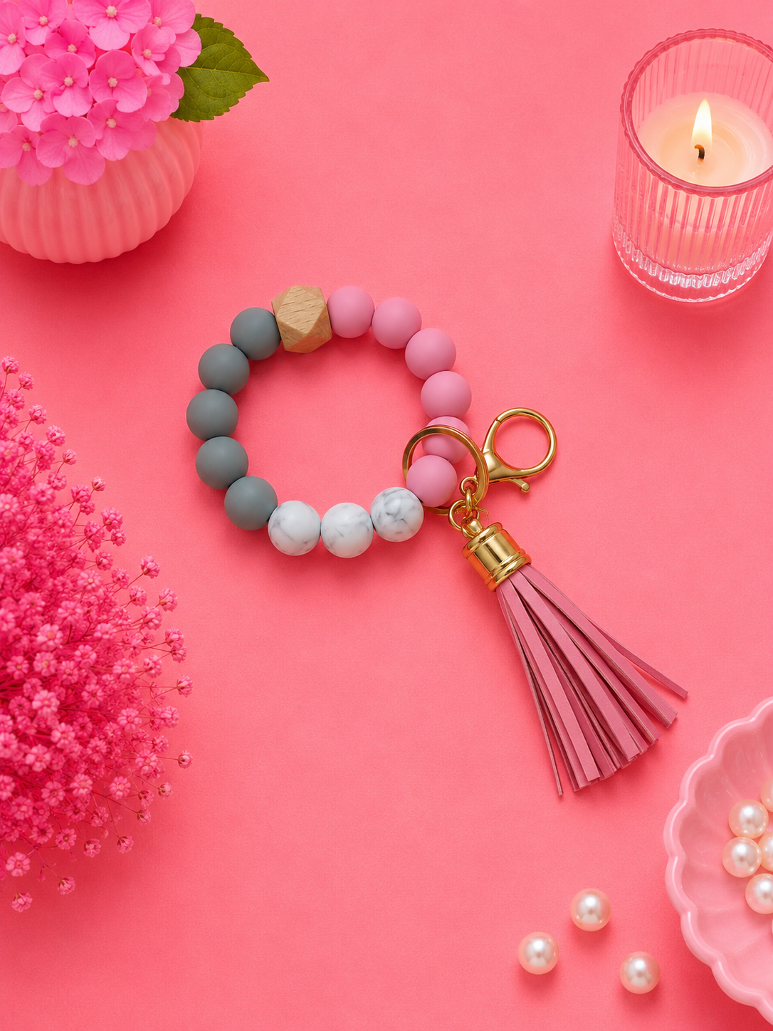 Llavero pulsera para llevar las llaves, vista general