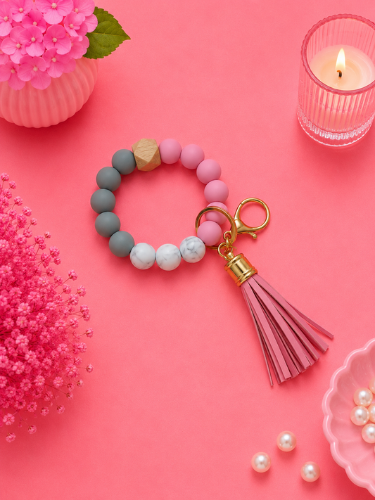 Llavero pulsera para llevar las llaves, vista general