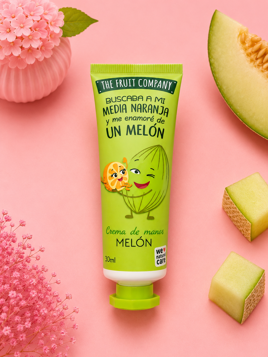 Crema de manos The Fruit Company en su presentación