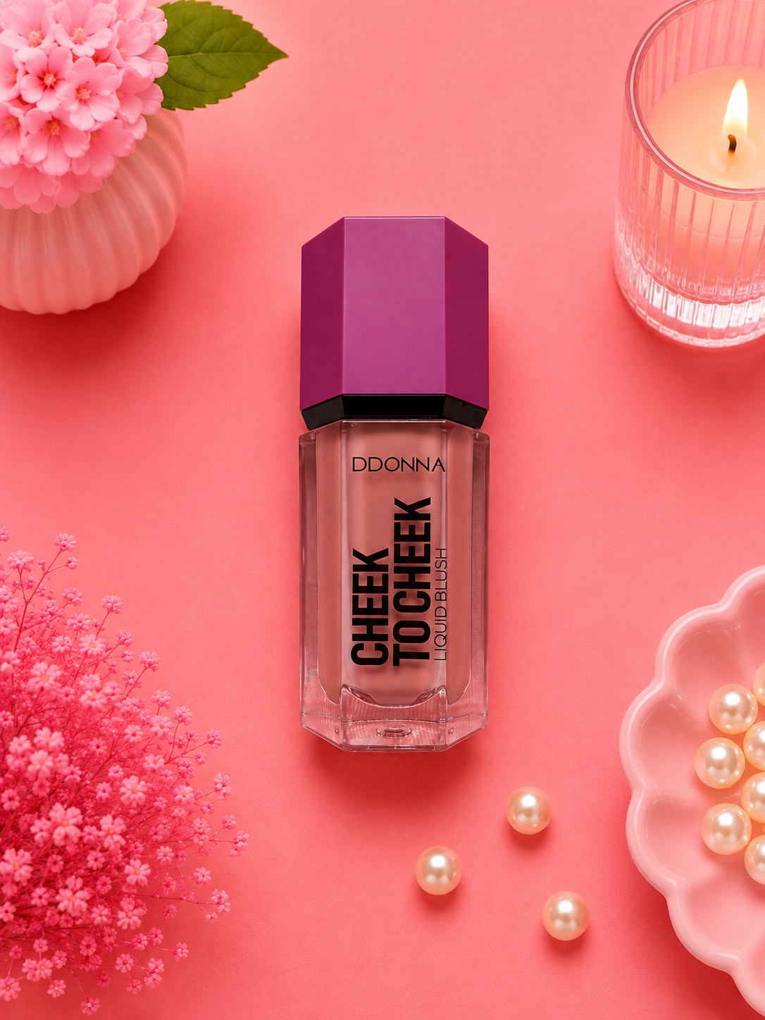 Colorete líquido para completar la rutina de belleza