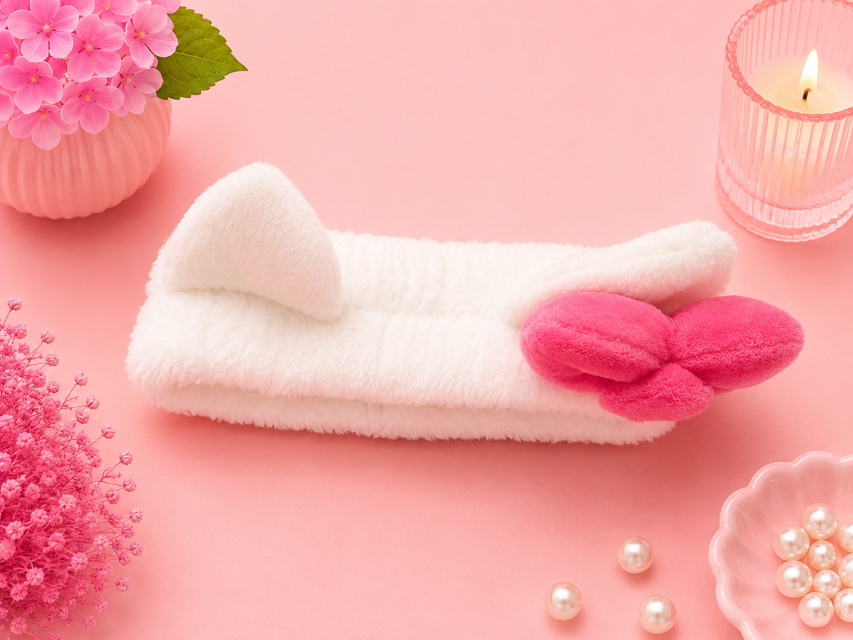 Felpa para el cabello con lacito de estilo kawaii