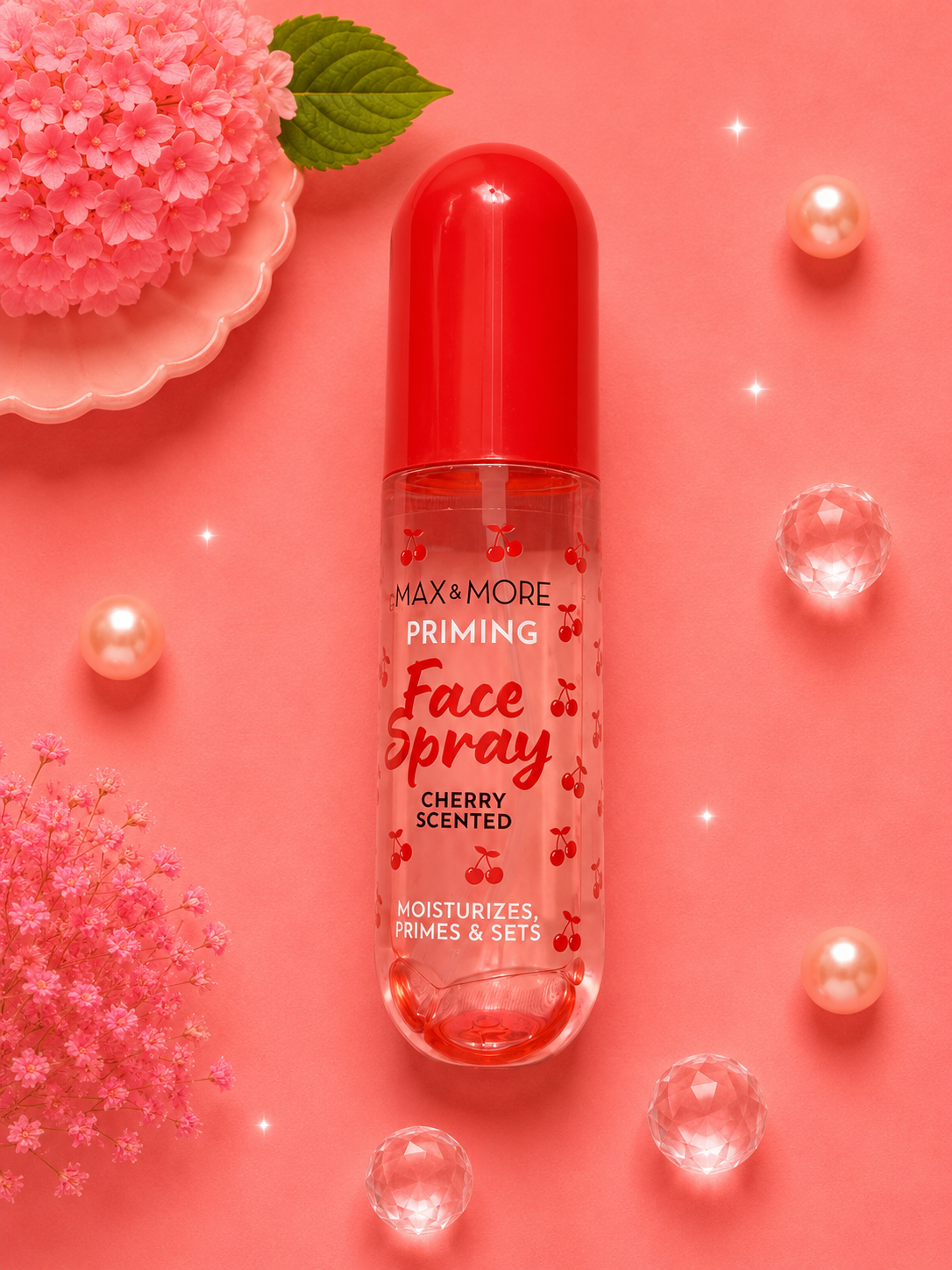 Bruma facial Cherry de Kawaii Dreams Shop para el cuidado del rostro