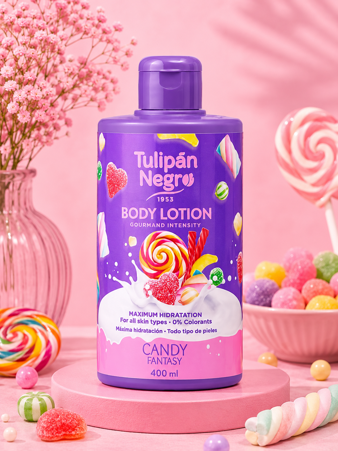 Presentación de la loción corporal