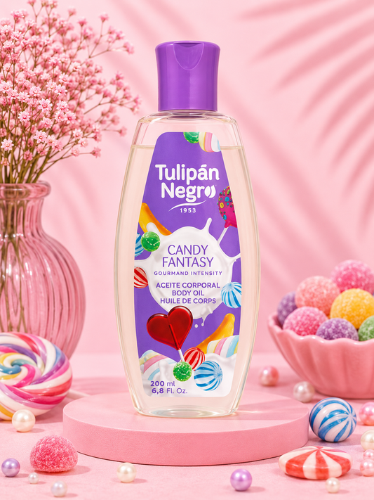Aceite corporal en color morado