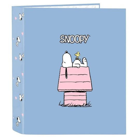 Carpeta Snoopy Safta de cartón con cuatro anillas