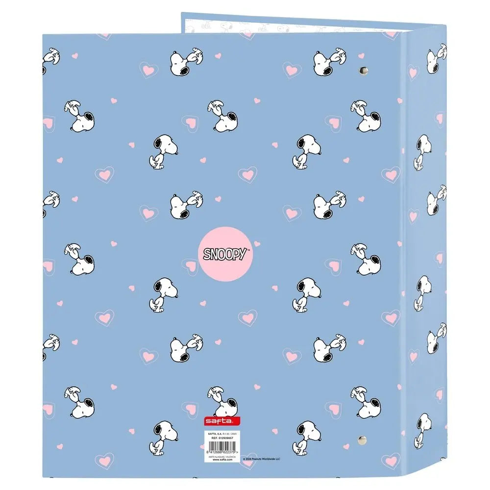 Lomo ancho y diseño Snoopy en carpeta Safta