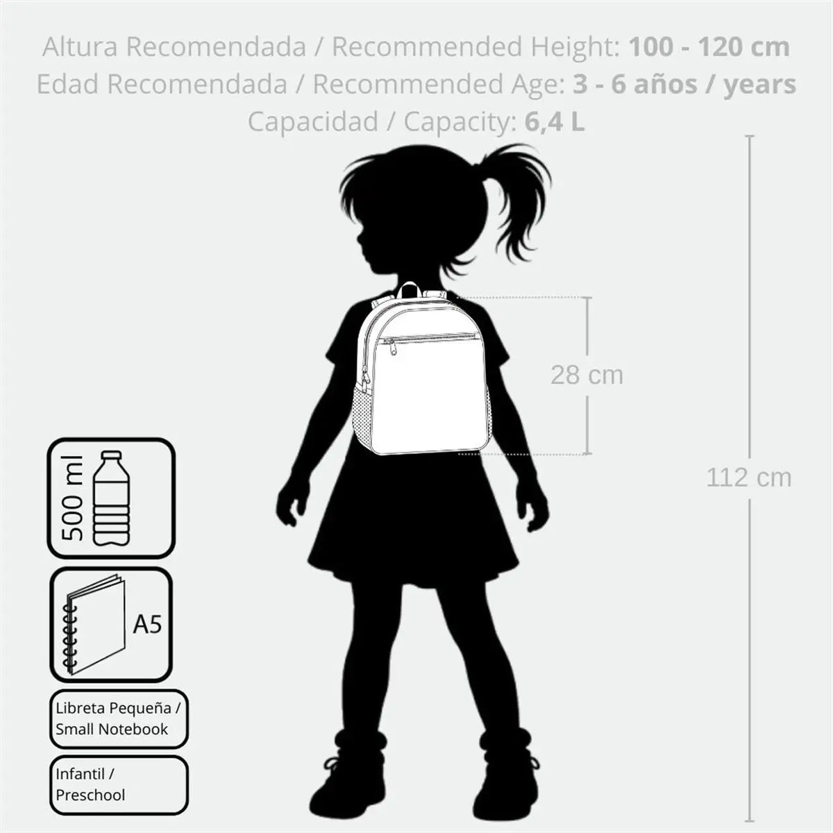 Bolsillos laterales de la mochila para accesorios