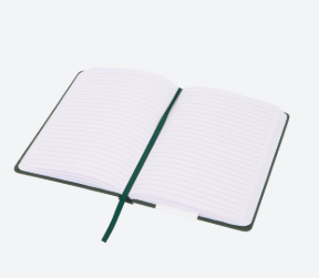 Detalle del bordado decorativo del cuaderno A5