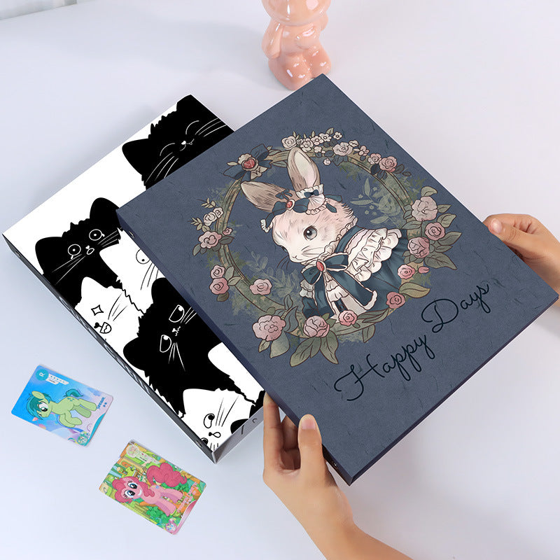 Carpeta A4 con cubierta decorada de jardín primaveral