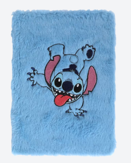 Cuaderno de peluche azul en formato A5