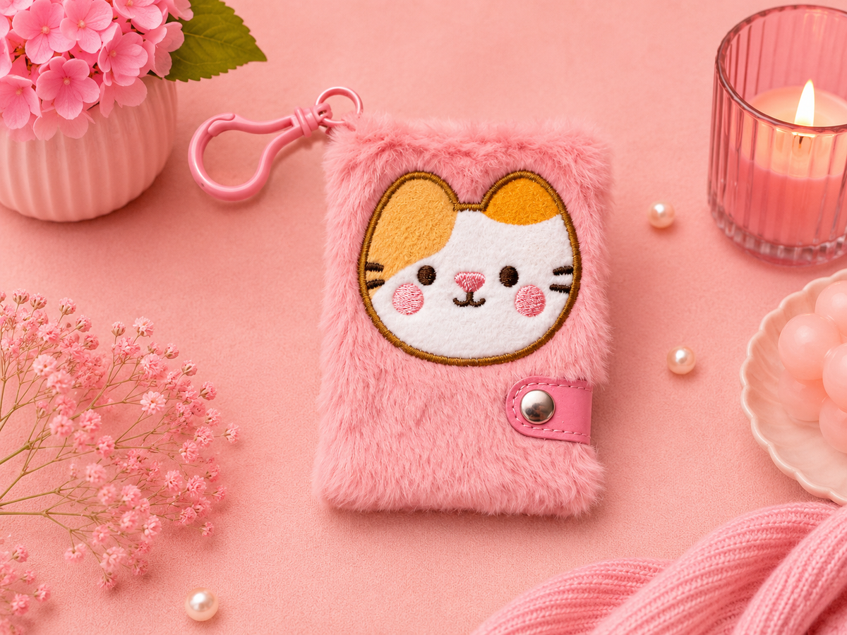 Cuaderno fluffy de papelería para notas de oficina