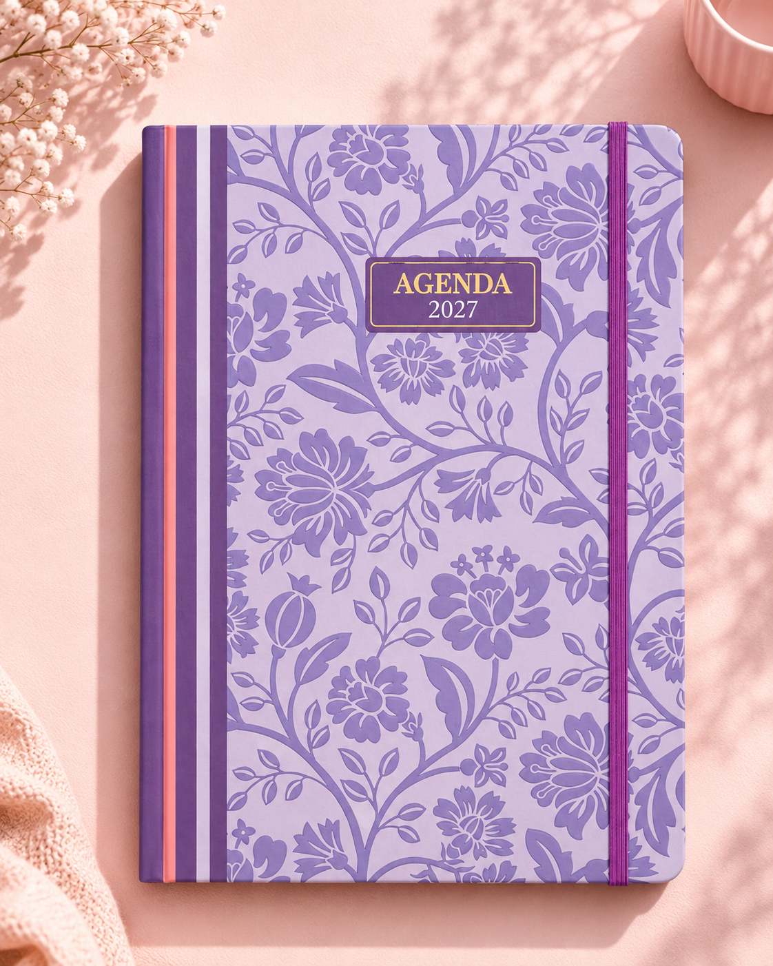 Agenda A4 anual 2027 para organizar tareas y compromisos