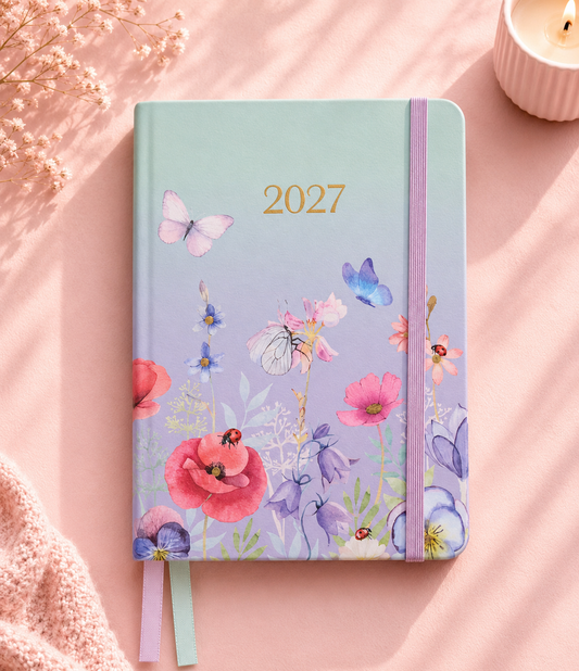 Agenda anual B6 de 2027 para planificar citas y tareas