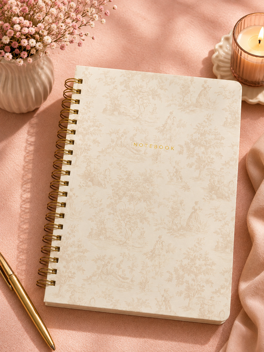 Cuaderno A4 con hojas rayadas en color amarillo