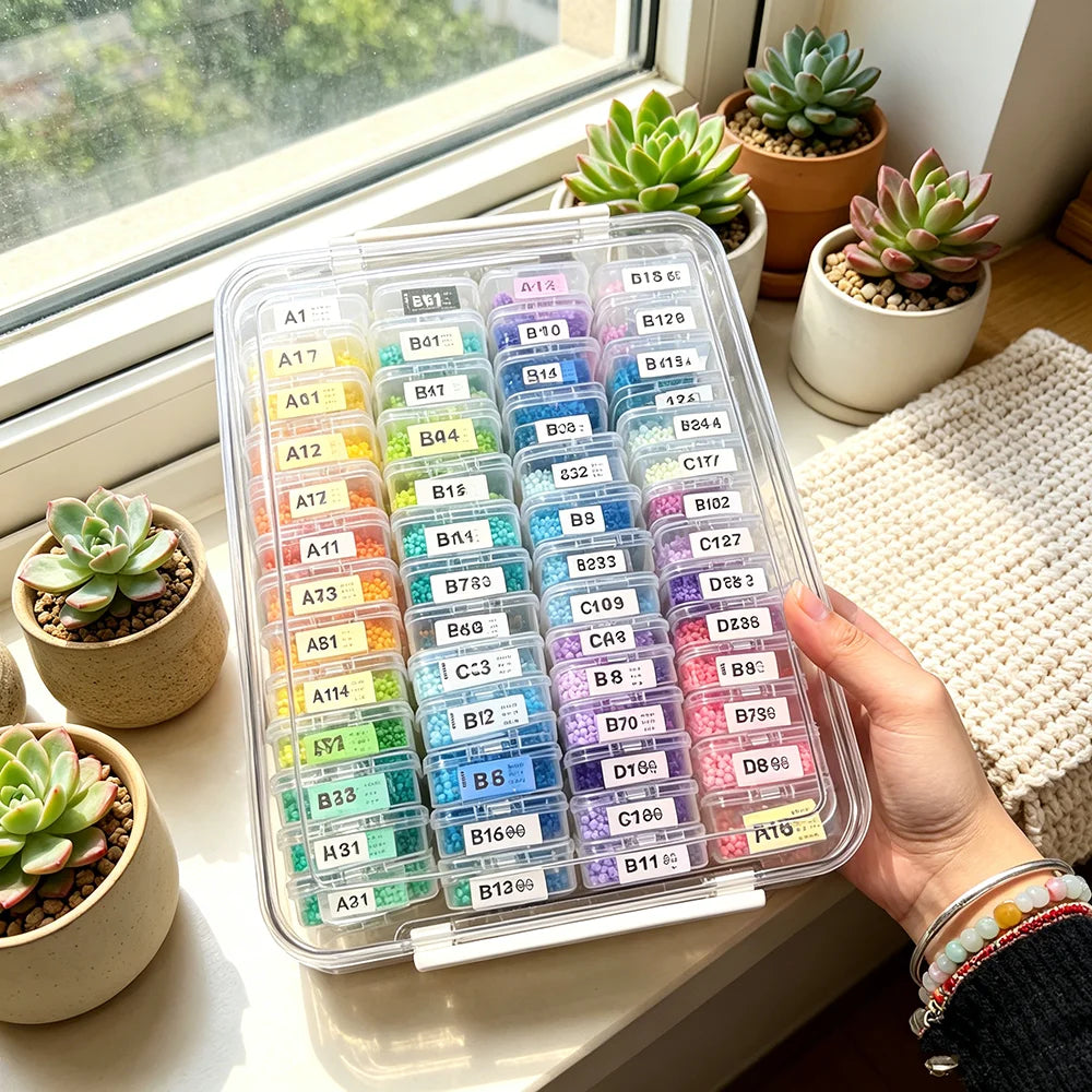 Compartimentos del organizador para charms y accesorios