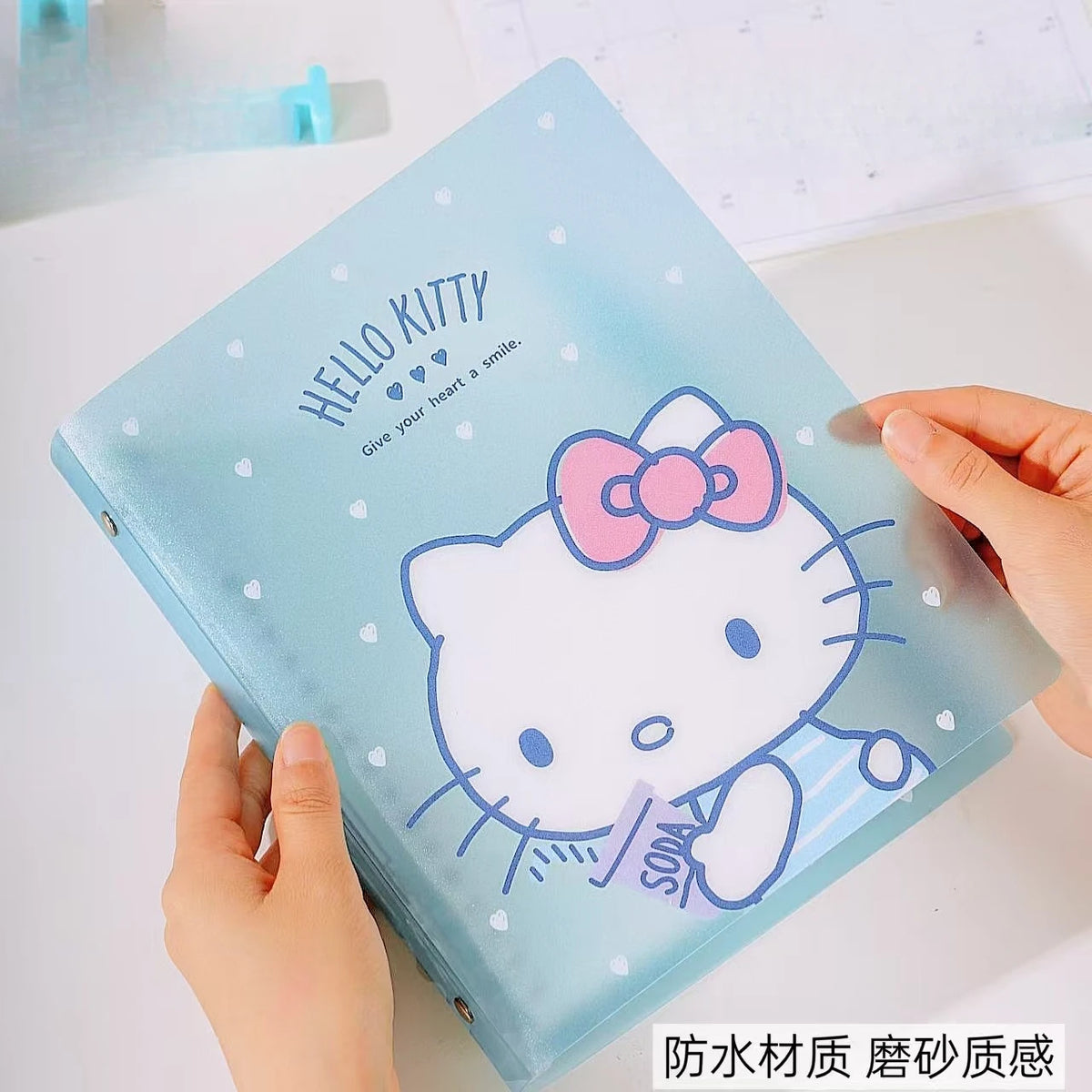Cuaderno portátil Hello Kitty para sesiones de estudio