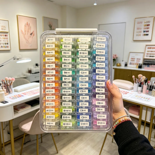 Organizador de plástico con 60 compartimentos para abalorios
