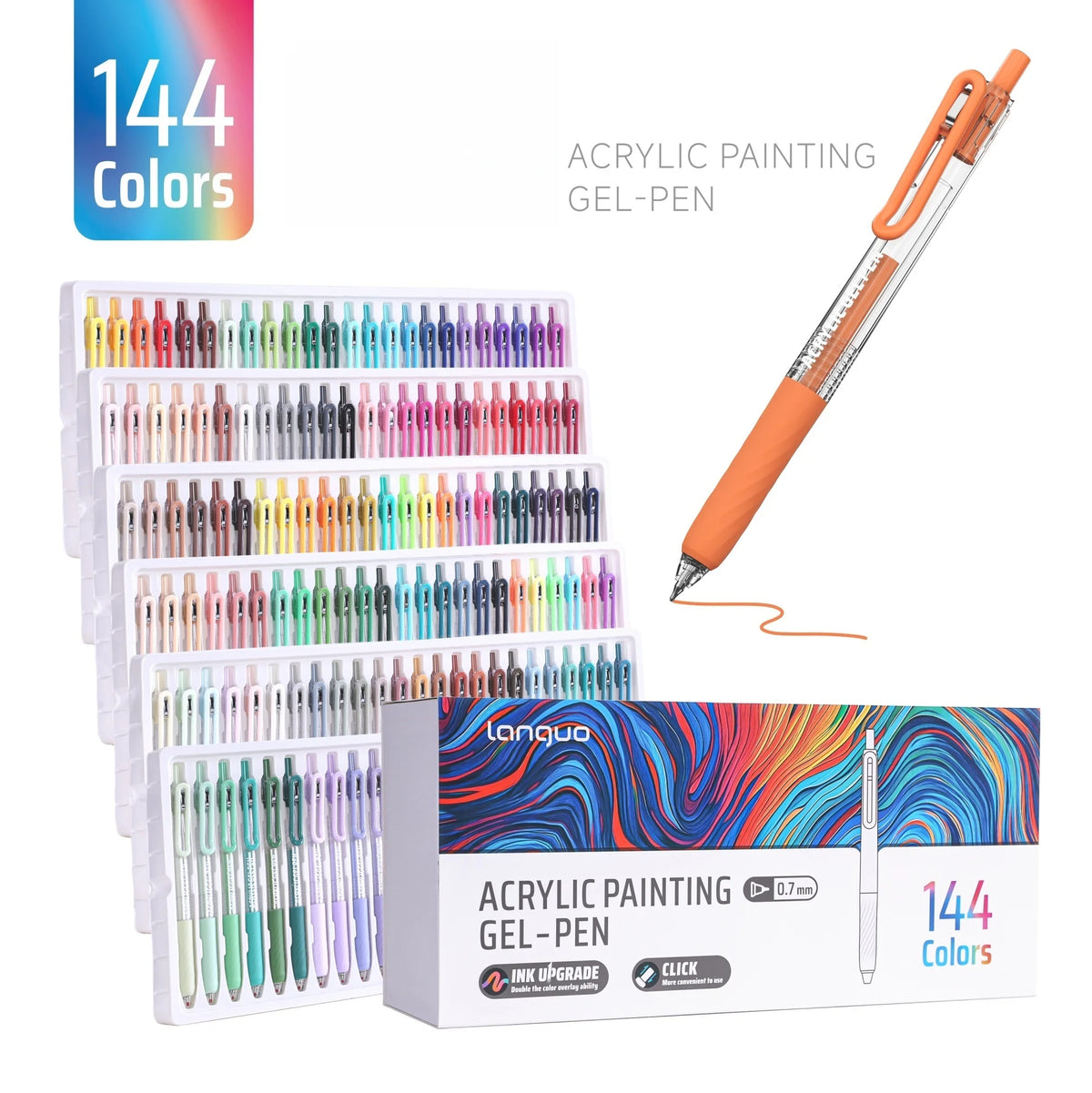 Bolígrafos de gel en colores variados del modelo lg-d200