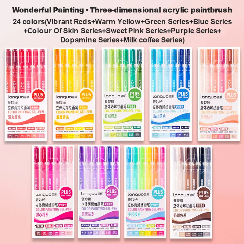 Opciones de color del material de escritura
