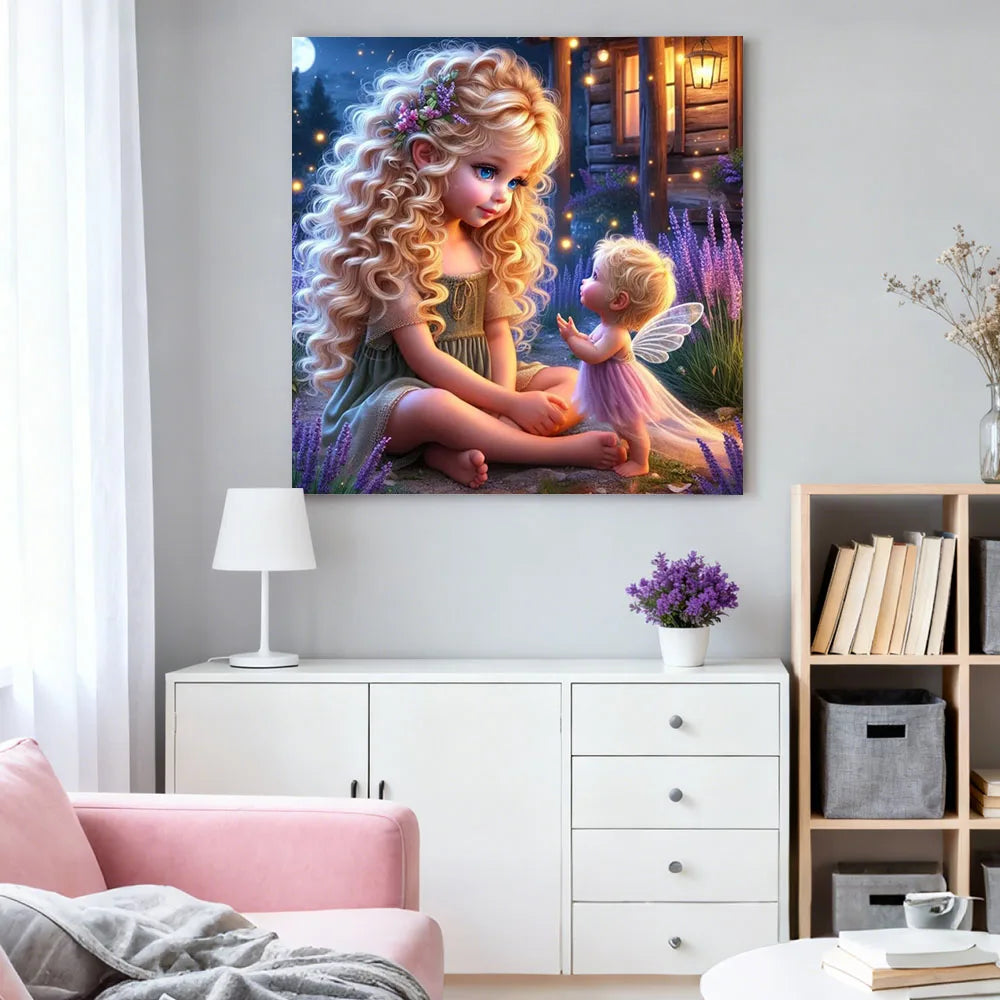 Superficie de pegado completa para crear un mosaico de diamantes