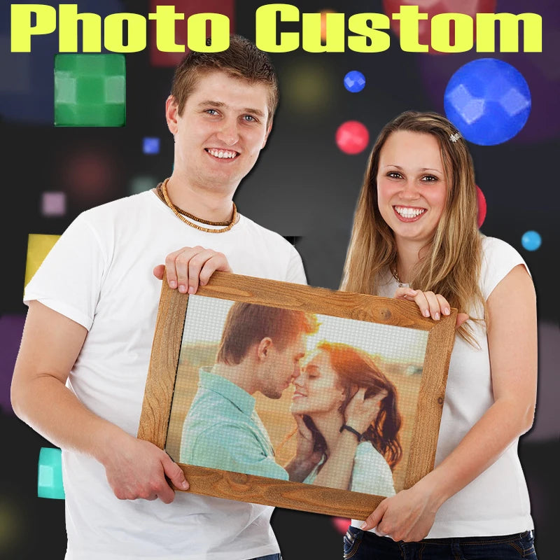 Kit personalizado de diamond painting basado en un recuerdo visual