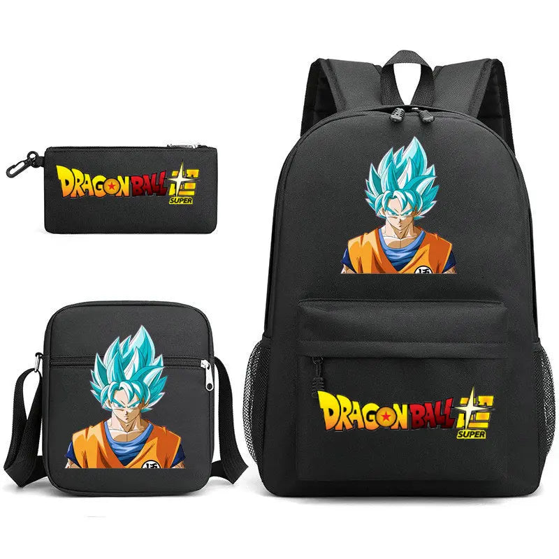 Estuche y mochila coordinados con estampado anime