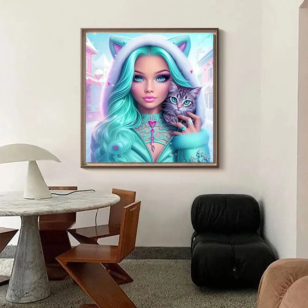 Lienzo adhesivo de cobertura completa para mosaico de diamantes
