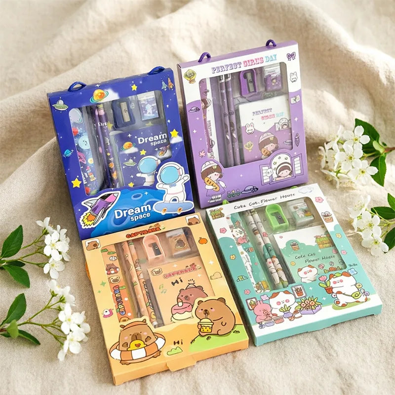 Papelería kawaii para organizar tareas y material escolar