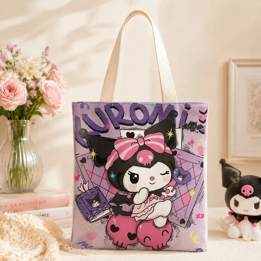 Bolsa de hombro de lona Hello Kitty para uso diario