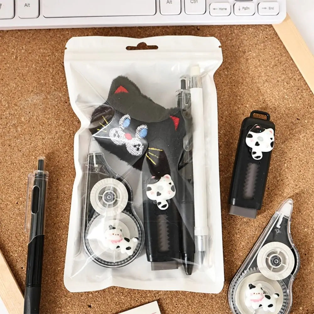 Set de papelería kawaii con diseño de melocotón
