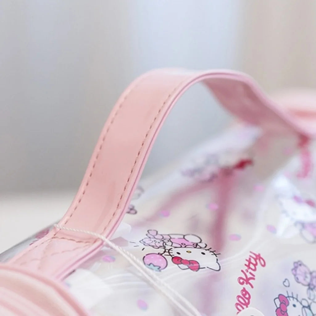 Neceser Sanrio de PVC en color rojo para almacenamiento