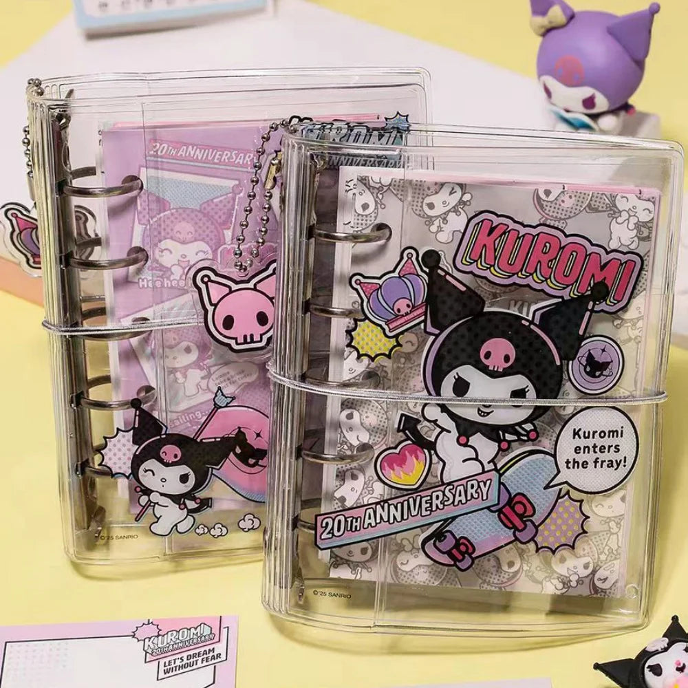Portada decorada del cuaderno Kuromi de hojas sueltas