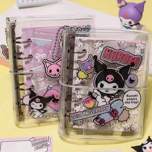 Portada decorada del cuaderno Kuromi de hojas sueltas