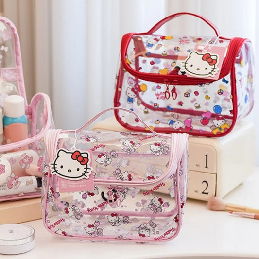 Neceser Sanrio kawaii de PVC para organizar productos y accesorios