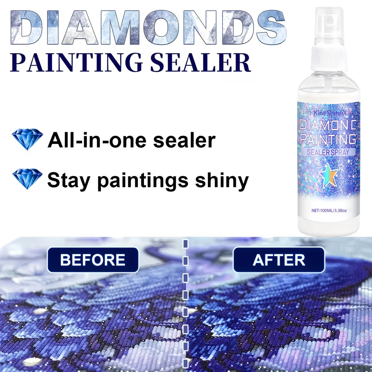 Sellador para el acabado de un mosaico de diamantes