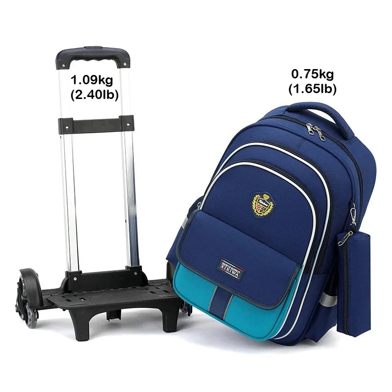 Mochila escolar acompañada de bolsa de hombro