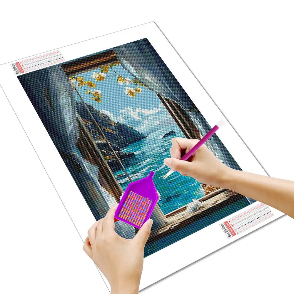 Lienzo de cobertura completa para pintura con diamantes