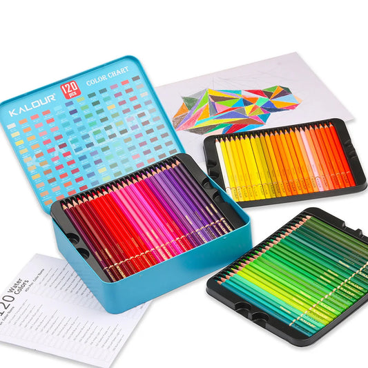Set completo con 120 lápices de colores para dibujar