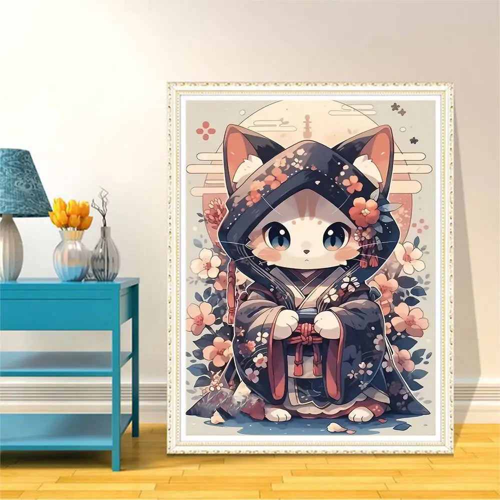 Diamantes redondos y cuadrados para el diseño de gato