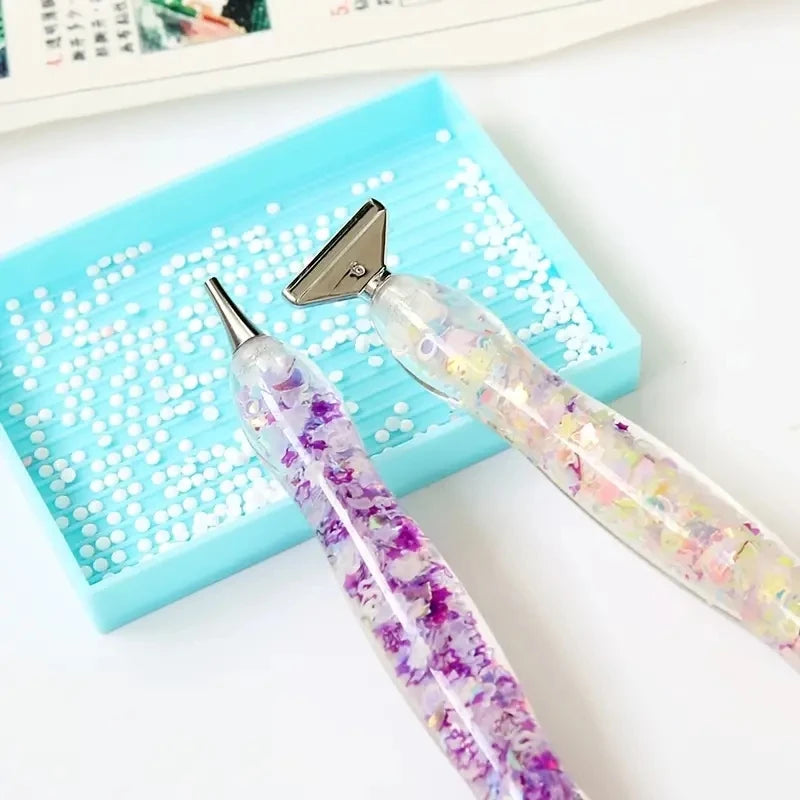 Juego de seis puntas para manualidades con diamantes