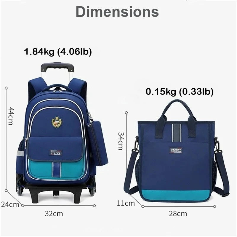 Mochila infantil con ruedas para organizar el material escolar