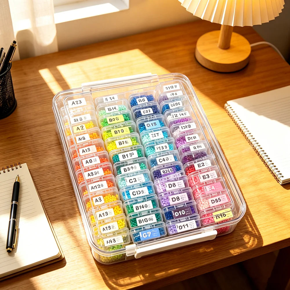 Caja para clasificar cuentas y piezas pequeñas de manualidades