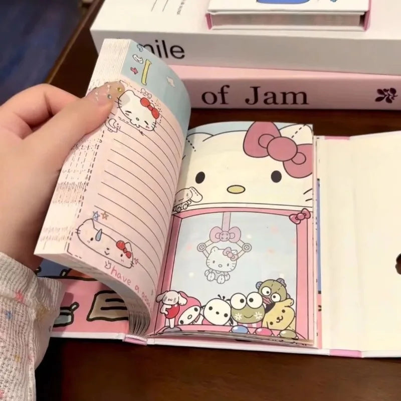 Detalle del diseño calado de Hello Kitty en la portada