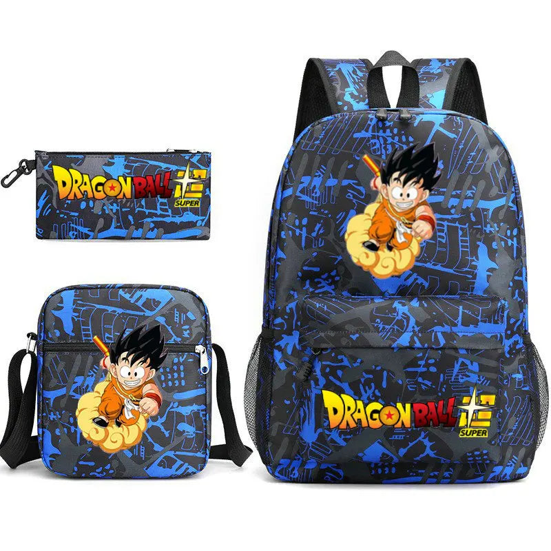 Detalle del estampado anime de la mochila
