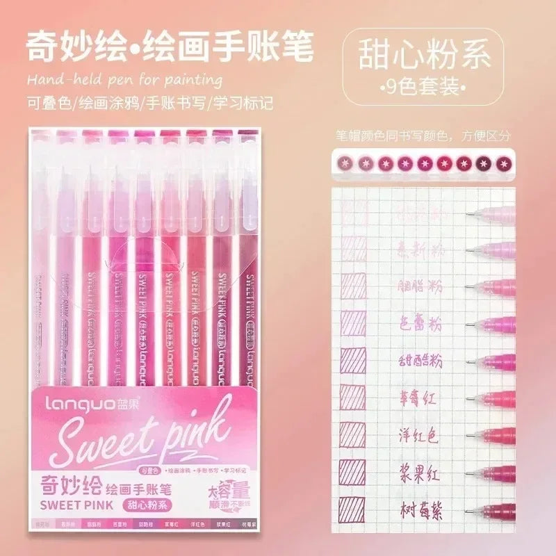 Colores de gel para cuadernos y agendas