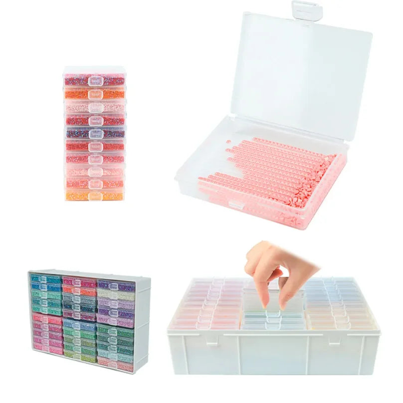 Set de 30 bandejas para organizar piezas de diamond painting