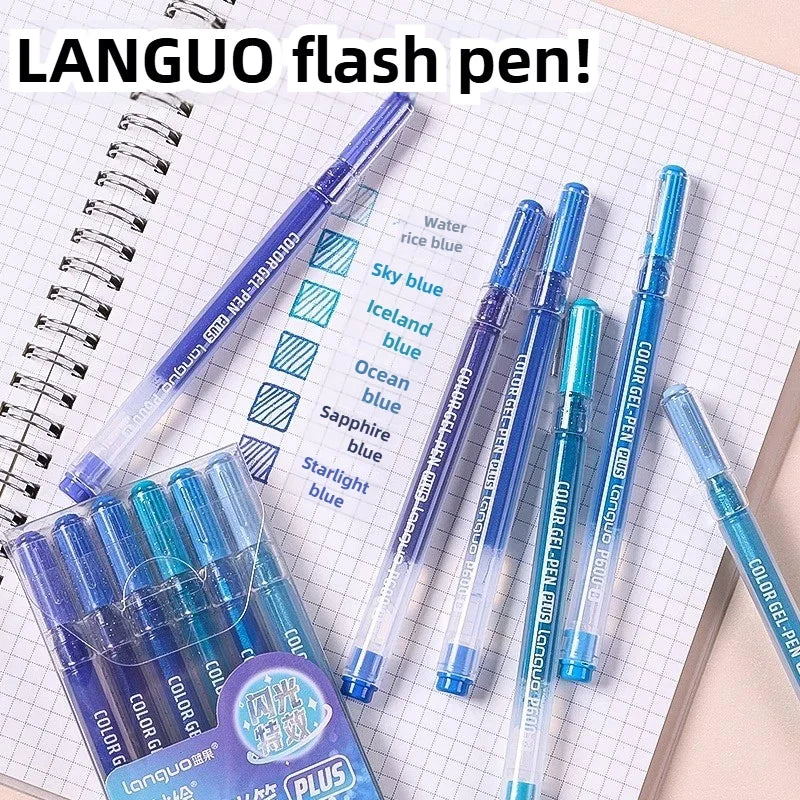 Bolígrafos de gel brillantes para papelería creativa