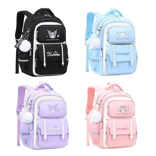 Mochila kawaii de gran capacidad con diseño decorativo