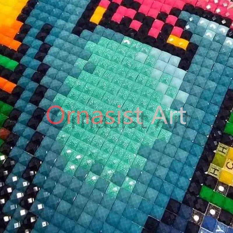 Lienzo enrollado de pintura con diamantes sin marco